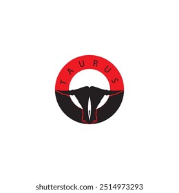Bull head logo vector ilustration
