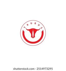 Ilustración de Vector de logotipo de cabeza de toro