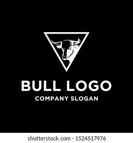 Bull head m ascot logo design. Eps10 vector illustration