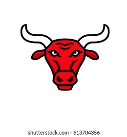 Bull head mascot