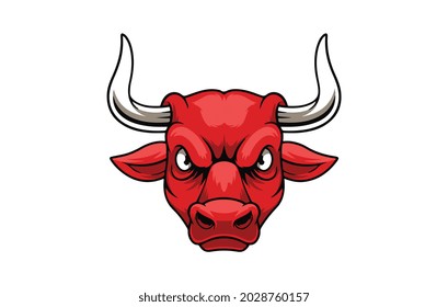 Bull head mascot. EPS 10