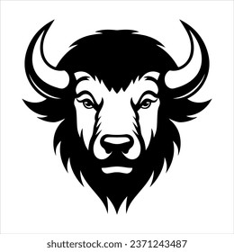 Bull-Head-Portrait-Vektorlogo