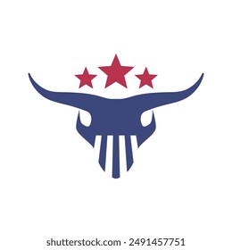 Bull head Red Bull Taurus logo template