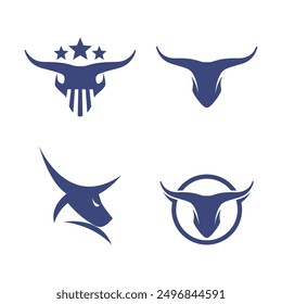 Bull head Red Bull Taurus logo template