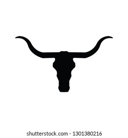 Bull head silhouette