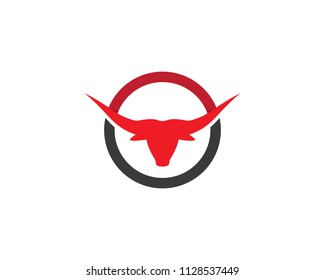 Bull head symbol illustration design