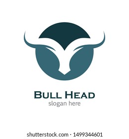 Bull head symbol vector icon