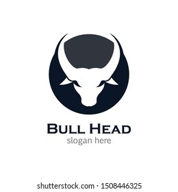 Bull head symbol vector icon
