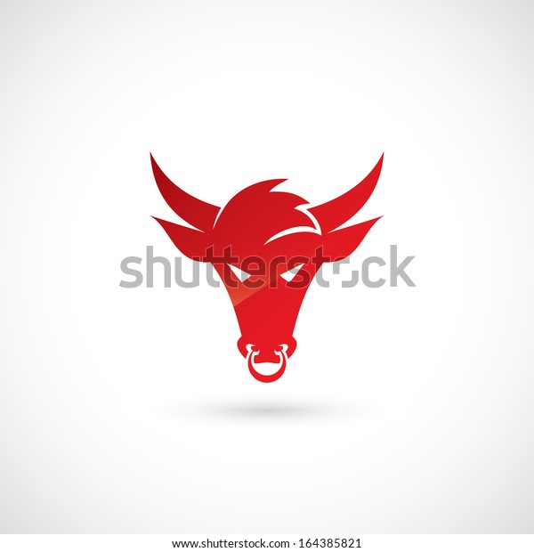 Bull Head Symbol Vector Illustration Stock Vector (Royalty Free) 164385821