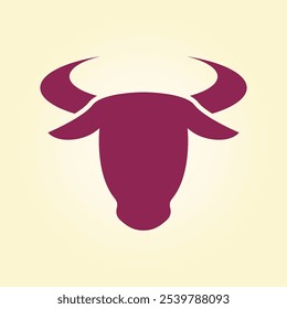 Bull head trendy artwork gorgeous abstract vector illustration colorful practical design.eps