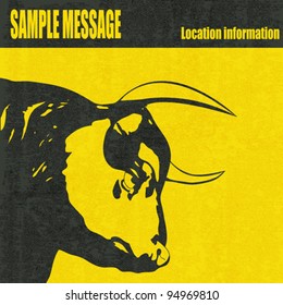 Bull Head vector background