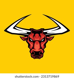 bull head vector for commercial use svg