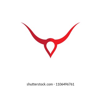 Bull head vector icon