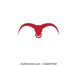 Bull head vector icon