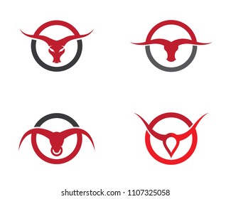 Bull head vector icon