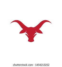 Bull head vector icon illustration