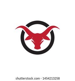 Bull head vector icon illustration