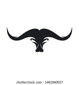 Bull head vector icon illustration