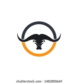 Bull head vector icon illustration