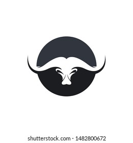 Bull head vector icon illustration