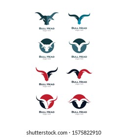 Bull head vector icon illustration