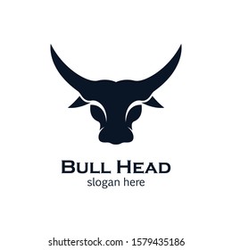 Bull head vector icon illustration