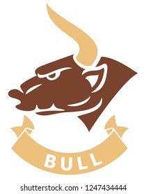 bull head vector illustration