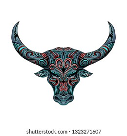 Bull Head Vector Illustration