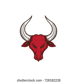 bull head vector illustration