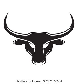 Diseño de logotipo de Vector de cabeza de toro