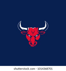 BULL HEAD VECTOR LOGO TEMPLATE