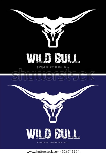 Bull Bull Head Wild Bull Long Stock Vector (Royalty Free) 326741924 ...