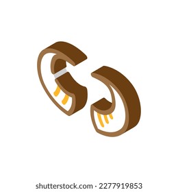 bull horn animal isometric icon vector. bull horn animal sign. isolated symbol illustration