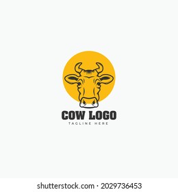 Bull horn and buffalo logo Design and symbols template