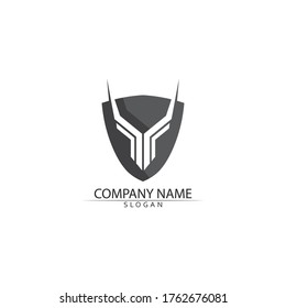 Bull horn and buffalo logo and symbols template icons app