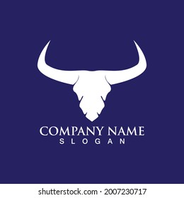 Bull horn devil  logo vectors