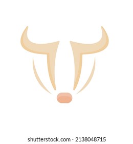 bull horn icon on a white background, vector illustration