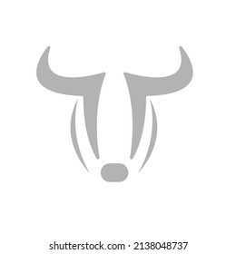 bull horn icon on a white background, vector illustration