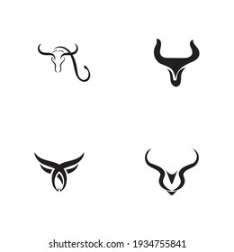 Bull Horn Logo Set And Symbols Template 