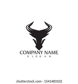 Bull horn logo and symbol template icons app