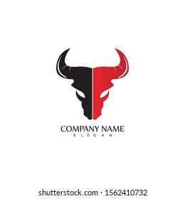 Bull horn logo and symbol template icons app