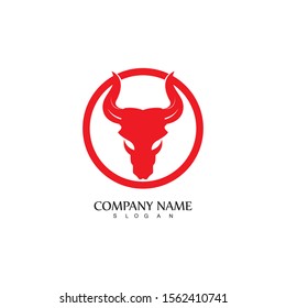 Bull horn logo and symbol template icons app