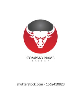 Bull horn logo and symbol template icons app