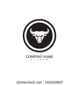 Bull horn logo and symbol template icons app