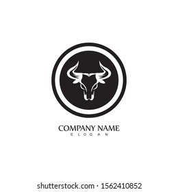 Bull horn logo and symbol template icons app