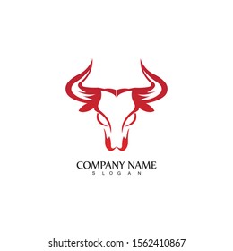 Bull horn logo and symbol template icons app