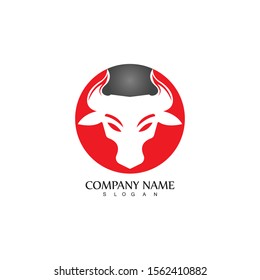 Bull horn logo and symbol template icons app