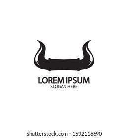 Bull horn logo and symbol template icons app