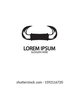 Bull horn logo and symbol template icons app