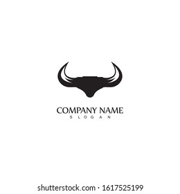 Bull horn logo and symbol template icons app